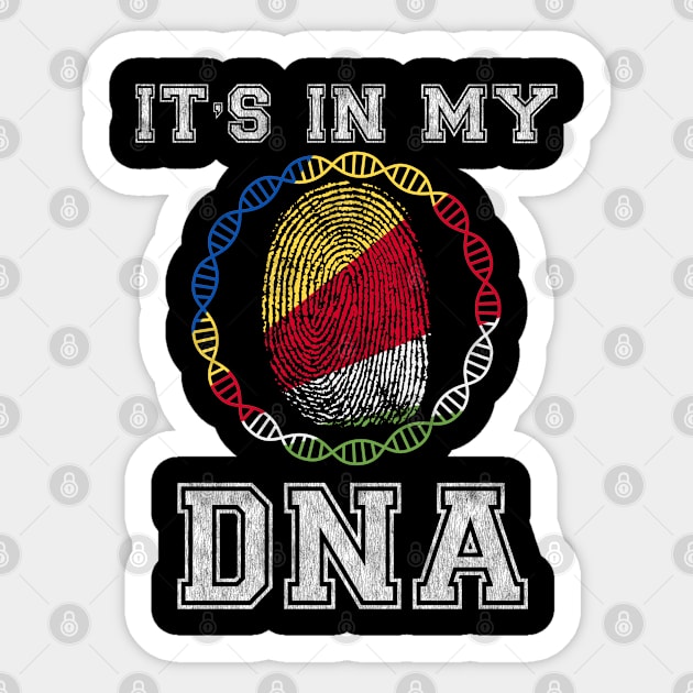 Seychelles  It's In My DNA - Gift for Seychellois From Seychelles Sticker by Country Flags